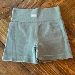 Bo+Tee blue/gray women’s athletic shorts